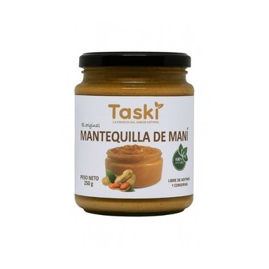 MANTEQUILLA DE MANÍ TASKI FRASCO 250G  /PROTEINAS /ENERGÍAS /GRASAS SALUDABLES