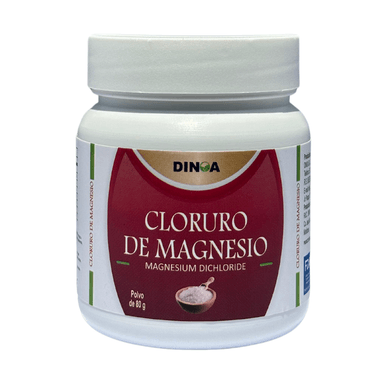SUPLEMENTOS DINOA POLVO CLORURO DE MAGNESIO POTE DE 80GR