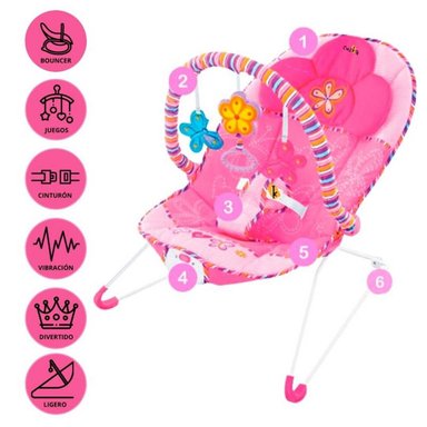 BAUNCER VIBRADOR MUSICAL PARA BEBÉS »PRINCESS»