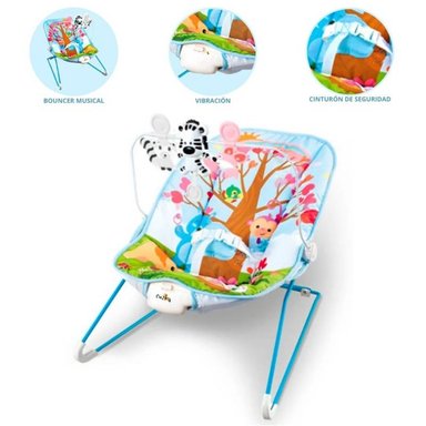 BAUNCER VIBRADOR MUSICAL PARA BEBÉ »ZEBRA»