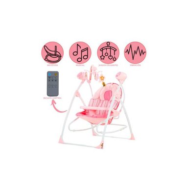 SILLA MECEDORA COLUMPIO PARA BEBÉS¨MARIBEL¨PINK