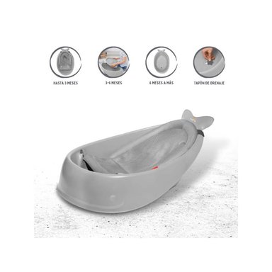 BAÑERA MOBY GRIS 3 ETAPAS SKYO HOP