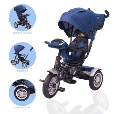 TRICICLO REVERSIBLE EBABY ZOE AZUL