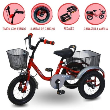 TRICICLO CHAVO PRIX CADENA RED - 1
