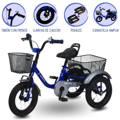 TRICICLO CHAVO PRIX CADENA BLUE - 1