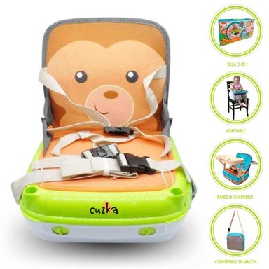 SILLA COMER CUZKA PORTA MULTICOLOR COMEDOR PORTÁTIL MONKEY