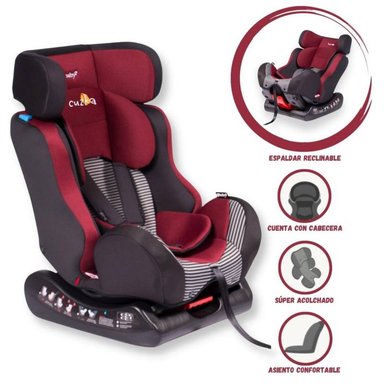 SILLA PARA AUTO RECLINABLE FIREZA RED