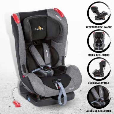 SILLA PARA AUTO SAFETY »RECLINE NEW» GREY DENIM