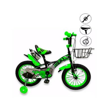 BICICLETA MONTAÑERA PHILLIPS ARO 16 VERDE GREEN - 1