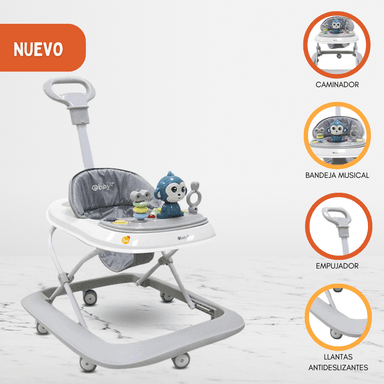 ANDADOR MUSICAL DIDÁCTICO PARA BEBÉS «VARI» GRAY