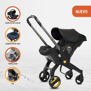 COCHE PORTABEBÉ 2 EN 1 PARA BEBÉ «DONNA» BLACK