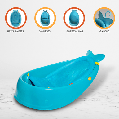 BAÑERA SKIP HOP MOBY 3 ETAPAS CELESTE