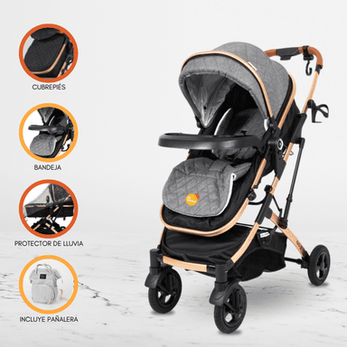 COCHE CUNA BABY CRAFT EVO GRIS COCHE DEPORTIVO PARA BEBÉ