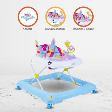 ANDADOR INFANTI MUSICAL PARA BEBÉS UNICORNIO LILA