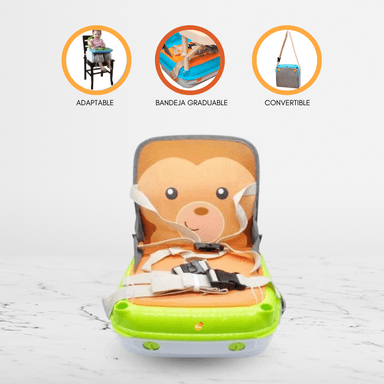 SILLA COMER PORTA NARANJA PORTÁTIL PARA BEBÉ MONKEY