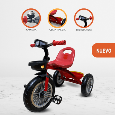 TRICICLO DOUX BEBE CHAVO PARA NIÑOS TRIKE II RED ROJO