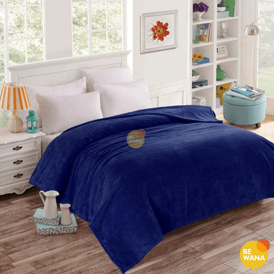 MANTA ANTIALÉRGICA CASATEX 2 PLAZAS AZUL OSCURO PELUCHE