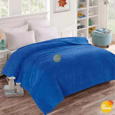 MANTA ANTIALÉRGICA CASATEX 2 PLAZAS AZUL PELUCHE