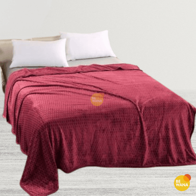 MANTA CASATEX QUEEN ROJO ANTIALÉRGICA ALTO RELIEVE CUADROS