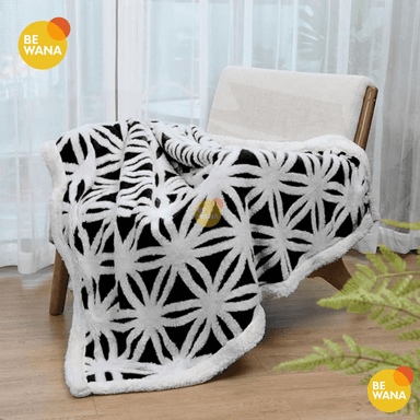 MANTA CASATEX QUEEN MARRÓN ANTIALÉRGICA PELUCHÓN ALTO RELIEVE MANDALA BROWN