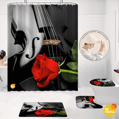 JUEGO BAÑO CASATEX 7 PIEZAS NEGRO LUJOSO DECORATIVO