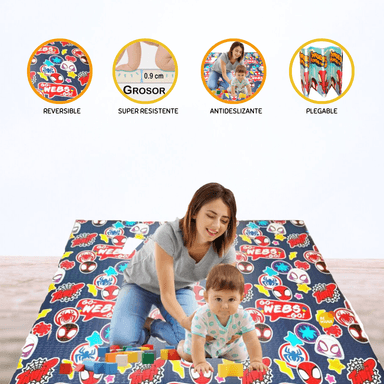 ALFOMBRA PLEGABLE PARA BEBÉ »SPIDERMAN»