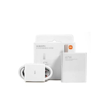 CARGADOR XIAOMI 67W SUPER CARGA - BLANCO - 1