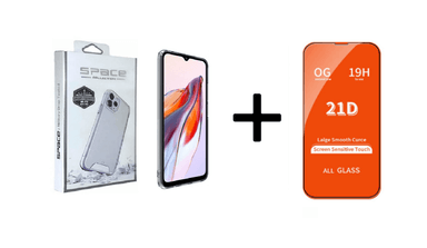 CASE XIAOMI MI 12C SPACE + VIDRIO TEMPLADO - 1