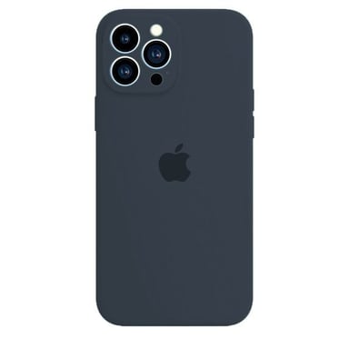 CASE IPHONE 15 PRO MAX AZUL SILICON + VIDRIO TEMPLADO - 2
