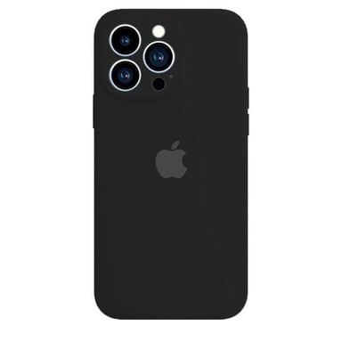 CASE IPHONE 15 PRO MAX NEGRO SILICON + VIDRIO TEMPLADO - 2