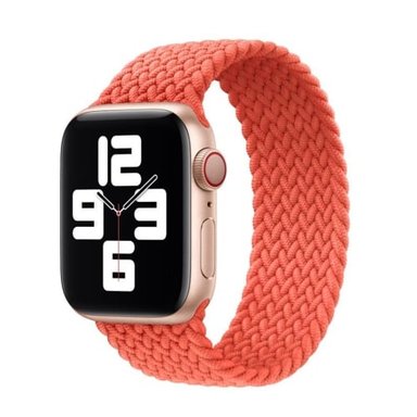 CORREA TRENZADA SOLO LOOP PARA APPLE WATCH 41 MM NARANJA - 1