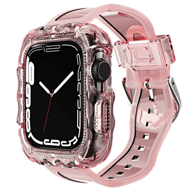 CORREAS TPU COMPLETAS ONDAS PARA APPLE WATCH 44 MM ROSADO - 1