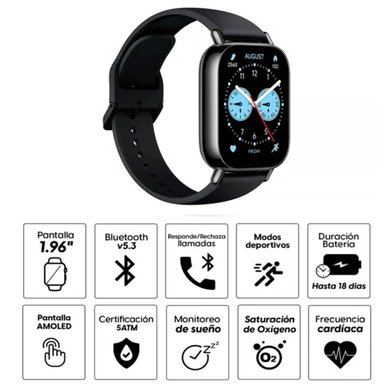 RELOJ XIAOMI NEGRO REDMI WATCH 5 LITE - 2