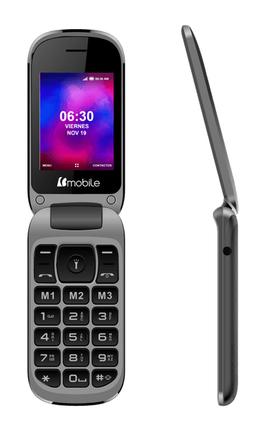 CELULAR BMOBILE C228 2G 2.4' GRIS - 1