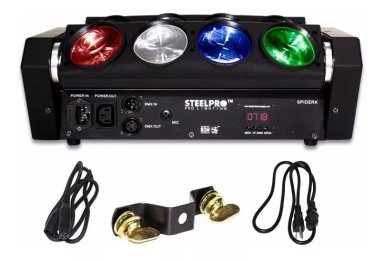 CABEZA MOVIL INNOVA LEDS SPIDER DE 8 LED X 10 W DMX DISCOTECA EVENTOS