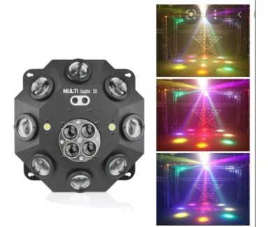CABEZA MOVIL INNOVA LEDS EFECTO 5 EN 1 STROBO LASER LED