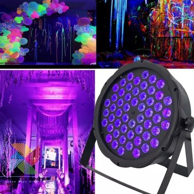 TACHO LED INNOVA LEDS UV 54 X 3W PARA EVENTOS FIESTA NEON