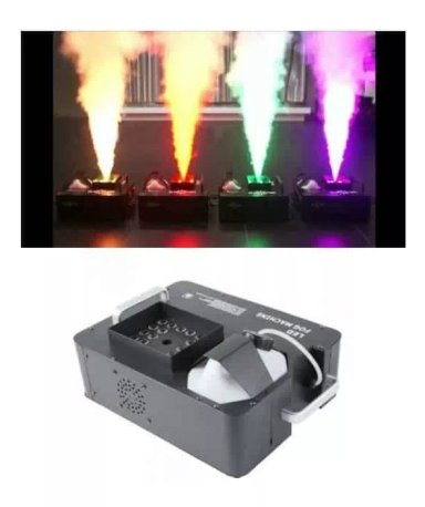 MAQUINA DE HUMO INNOVA LEDS VERTICAL CON LUCES LED 1500W DMX Y CONTROL