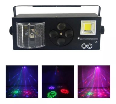 BARRA DE LUCES LED INNOVA LEDS 4 EN 1 LASER DMX ILUMINACION PARA EVENTOS