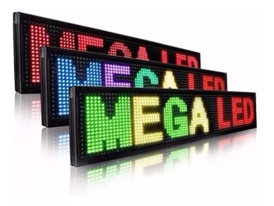 LETRERO LED PROGRAMABLE INNOVA LEDS DE TRES COLORES RGB PASAMENSAJES