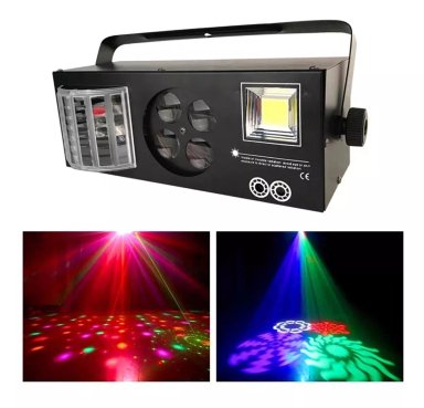 BARRA LUZ INNOVA LEDS ESTROBOSCÓPICA LÁSER 4 EN 1 PARA DJ DISCOTECA