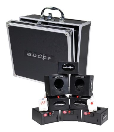 PORTA CHISPEROS ELECTRONICOS INNOVA LEDS DE 8 COMPARTIMIENTOS + CONTROL INALAMBRICO