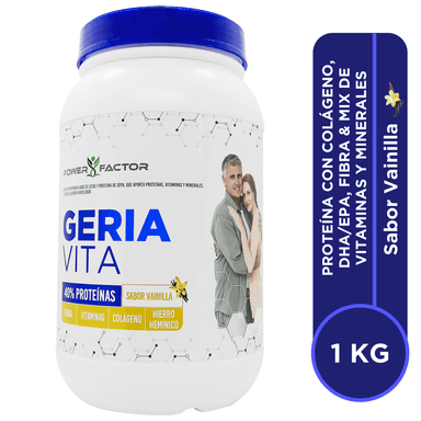SUPLEMENTO POWER FACTOR POLVO NUTRICIONAL GERIA VITA FRASCO 1 KG