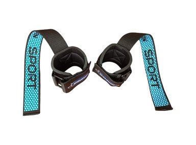 STRAPS HOLGUIN TURQUESA JALADERA LEVANTAMIENTO PESAS CON MUÑEQUERA BLUE