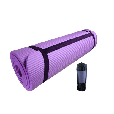 COLCHONETA WINNER 15MM YOGA MAT GRUESA BOLSO Y SUJETADOR MORADO