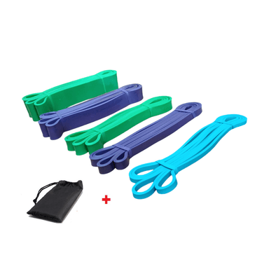 BANDAS WINNER VERDE CROSSFIT LIGAS RESISTENCIA PACK COMPLETO 5 UNIDADES