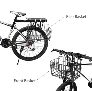 CANASTA EL CICLISTA URBANO CAN-PL12 ACERO PLEGABLE BICICLETA O SCOOTER - 3