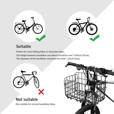 CANASTA EL CICLISTA URBANO CAN-PL12 ACERO PLEGABLE BICICLETA O SCOOTER - 5