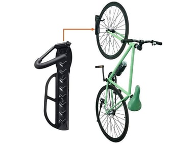 RACK ACERO DE PARED VERTICAL BICICLETA - 1