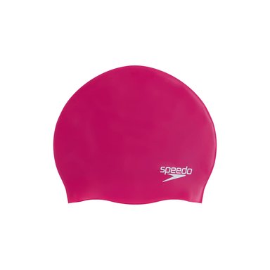 GORRA SPEEDO 362248 NATACION UNISEX PLAIN MOULDED SILICONE CAP UNU ROSADO